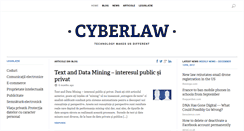 Desktop Screenshot of cyberlaw.ro