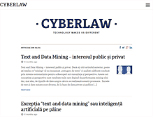 Tablet Screenshot of cyberlaw.ro