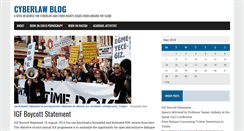 Desktop Screenshot of cyberlaw.org.uk
